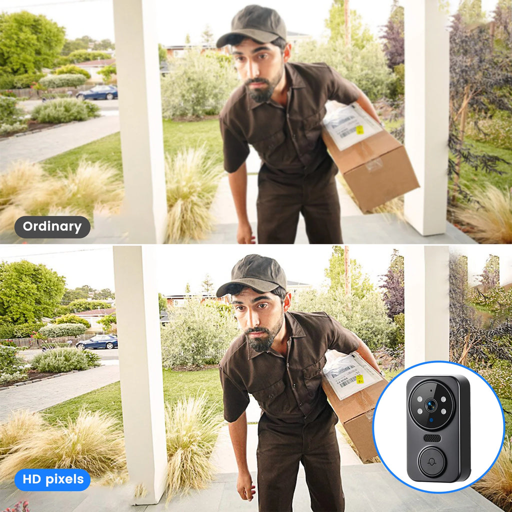 Podofo Smart Wireless Video Doorbell With Screen 4.3'' IPS HD Smart Intercom 2.4G Visible Doorbell Two-Way Talk Night Vision Home Use Security Camera