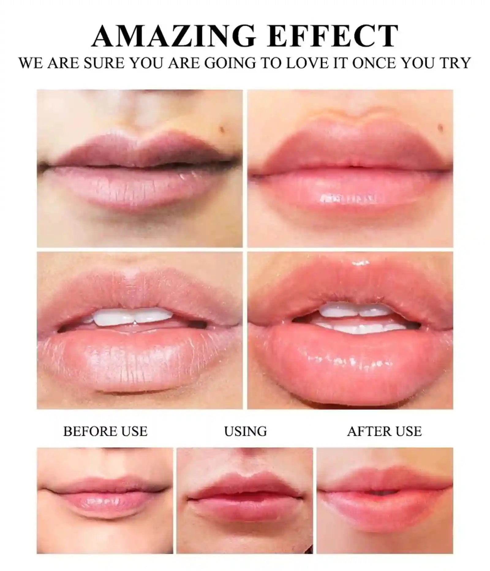 Lip Plumper Serum Instant Volume Hydrating Gloss - 8ml Cruelty-Free Lip Care Tidesmit