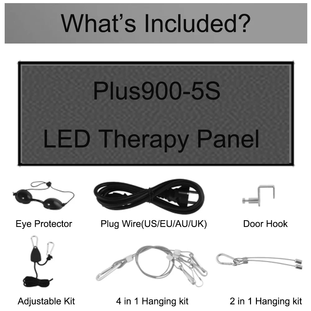 LED Red Light Therapy Panel Full Body 630nm 660nm 810nm 830nm 850nm Near Infrared Lamp Therapy Device P300 P500 P900 P1500 P2000