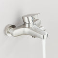 Bathroom Hot and Cold Water Mixers Wall Mounted Single Handle Bathtub Faucet