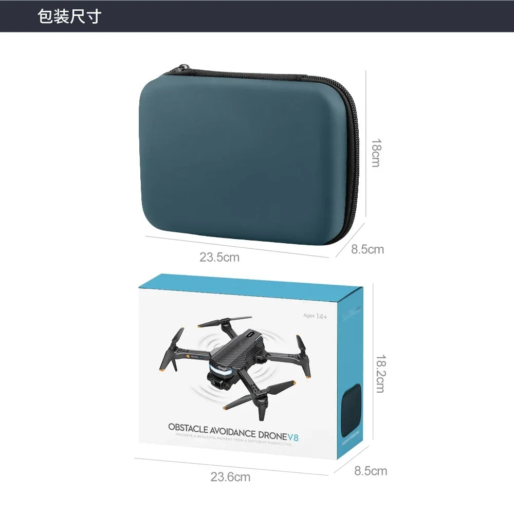 8K Camera Drone with Obstacle Avoidance - Foldable GPS Quadcopter Tidesmit