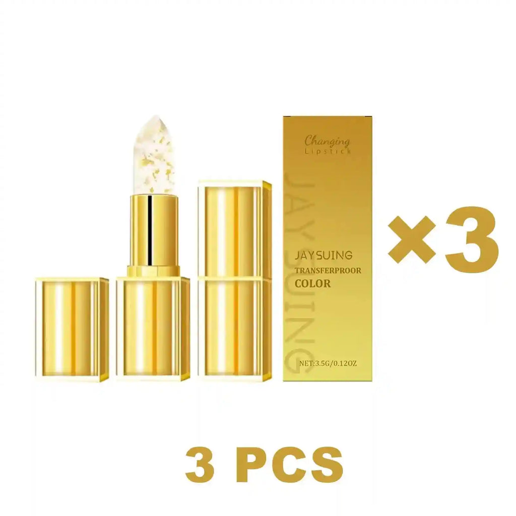 Moisturizing Lip Balm with Gold Foil Tint - Tidesmit Color Changing Lip Care Lip Care 3PCS Tidesmit
