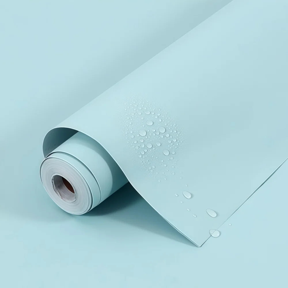 1roll 1/2/5/10m PVC DIY Self-adhesive Waterproof Wallpaper Renovation Kitchen Cabinets Decorative Films Vinyl Wall Stickers