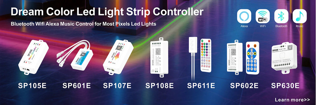 WS2811 WS2812 WS2813 WS2815 DC 5V 12V Color-Changing Addressable and Programmable LED Light Strips for Colorful Lighting