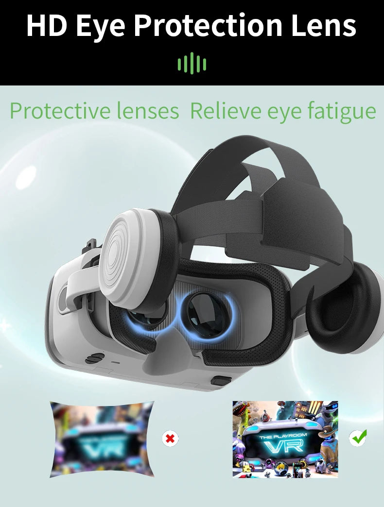 VR Headset for Smartphones - Immersive 3D Glasses with Remote Controller Tidesmit