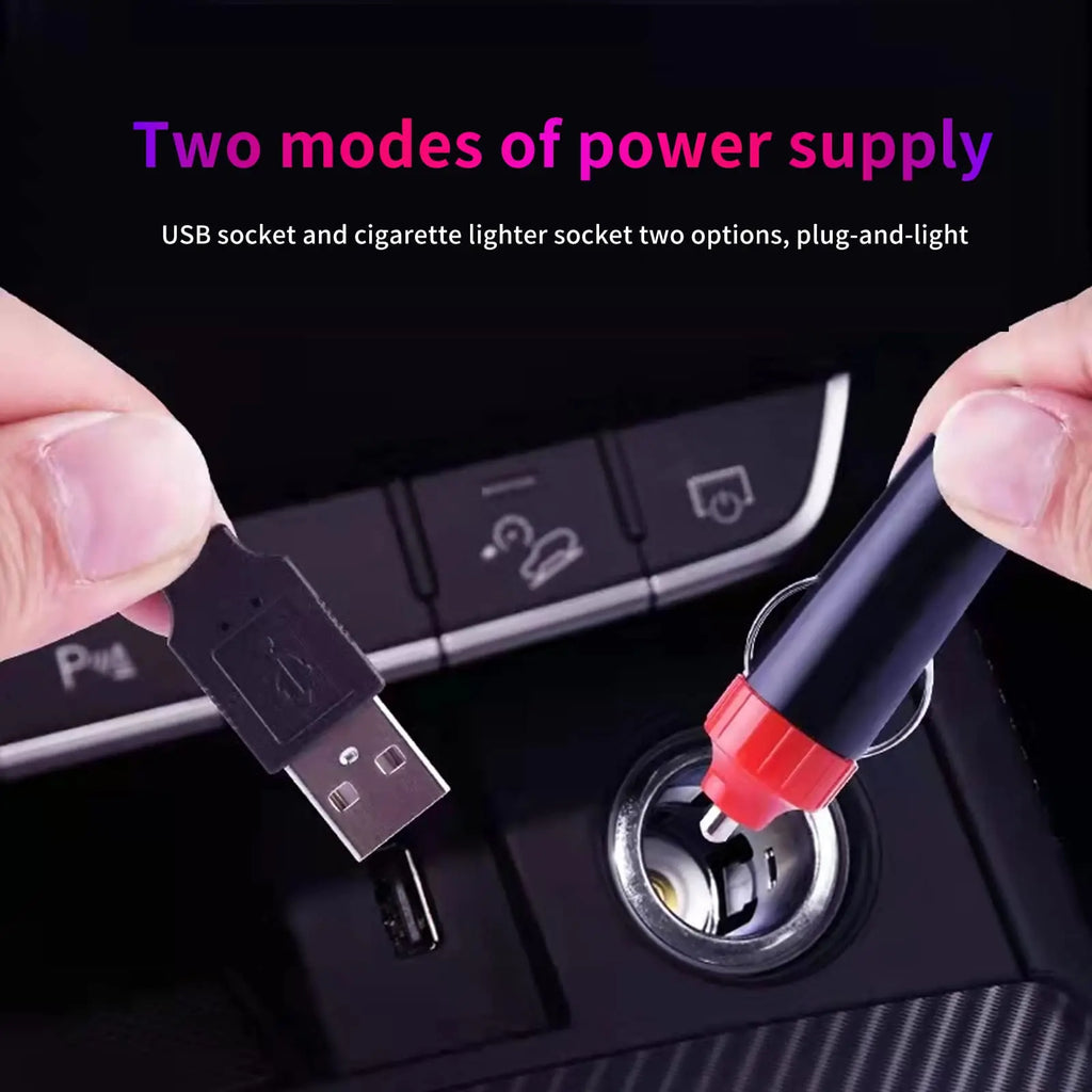 LED Car Interior Ambient Lighting Kit with RGB Smartphone Control Tidesmit