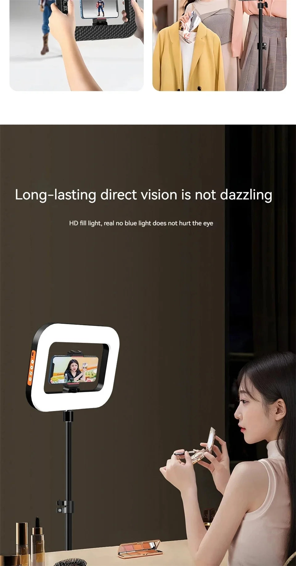 Handheld Ring Light for Phone - Portable LED Vlog Lighting Tidesmit