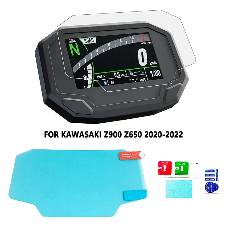 Motorcycle Screen Protector for Kawasaki - 9H Hardened Anti-Scratch Film Tidesmit