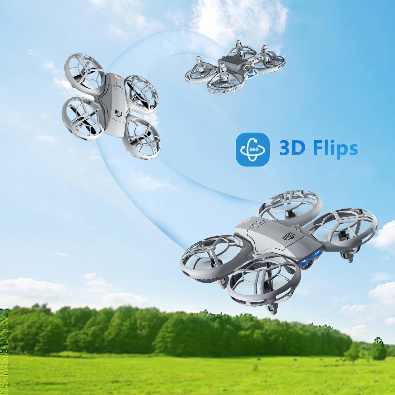 Mini 4K Camera Drone – Foldable Quadcopter for Beginners with GPS Tidesmit