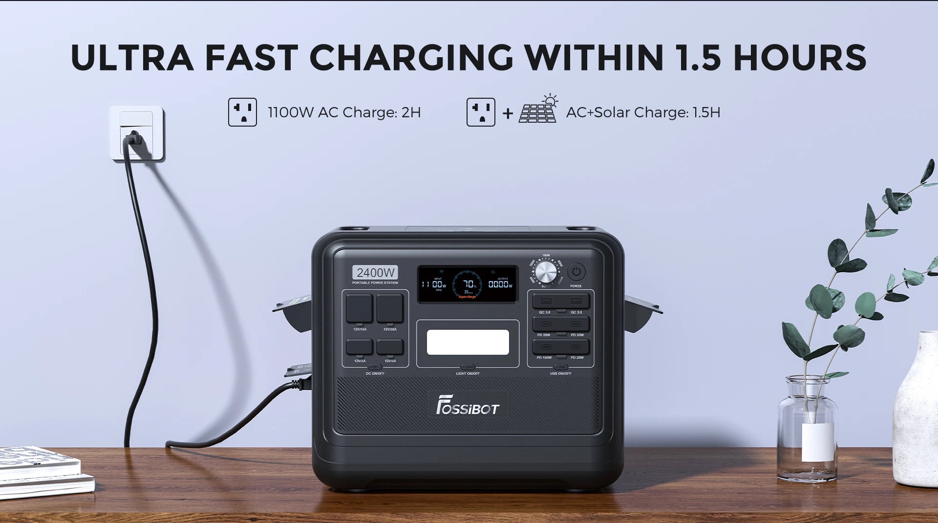 【BestSelling】 F2400 Portable Power Generator 2400W Solar with App Control 230V EU for Outdoor Fishing Camping Portable P
