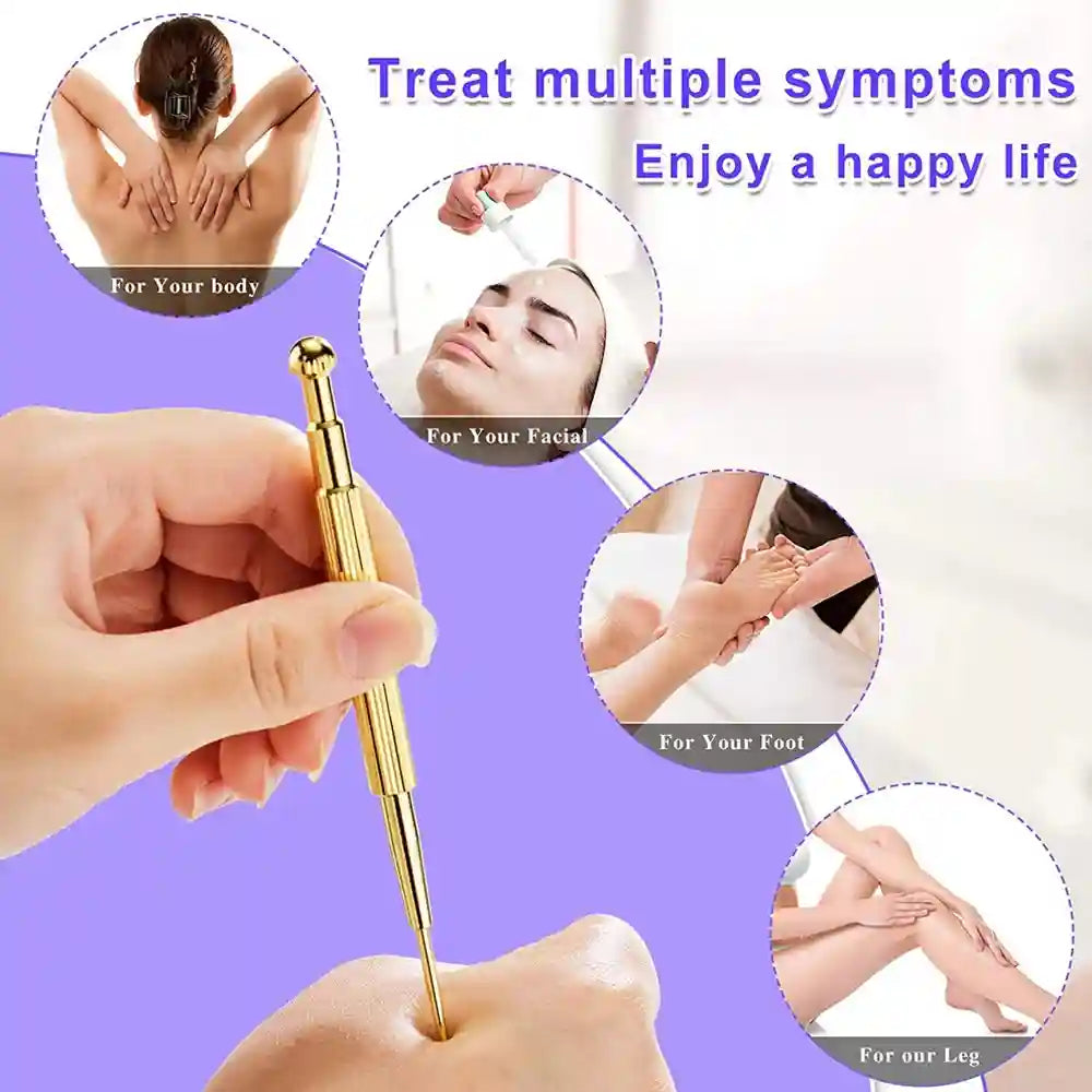 Facial Reflexology Massage Tool | Stainless Steel Probe | Tidesmit Eye Massage Instrument Tidesmit
