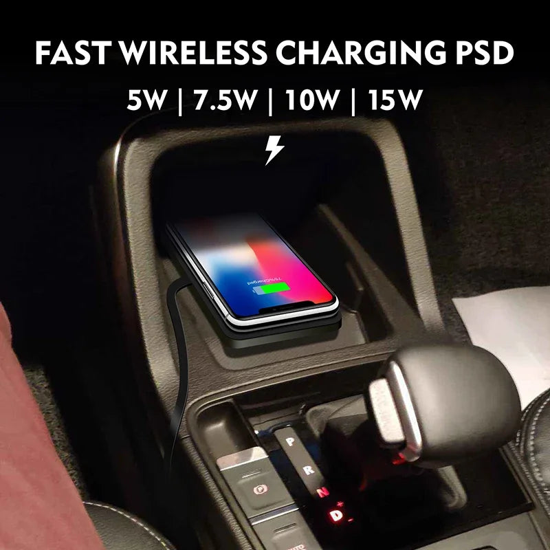 Wireless Car Charger Pad - Qi Certified Fast Charging Grip Mat Tidesmit