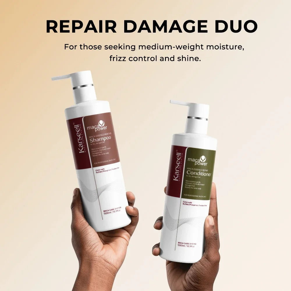 Original Karseell Moisture Shampoo + Conditioner 500ml Argan Oil  Moisturizing Smooth Hair Care Set for Dry and Damaged Hair