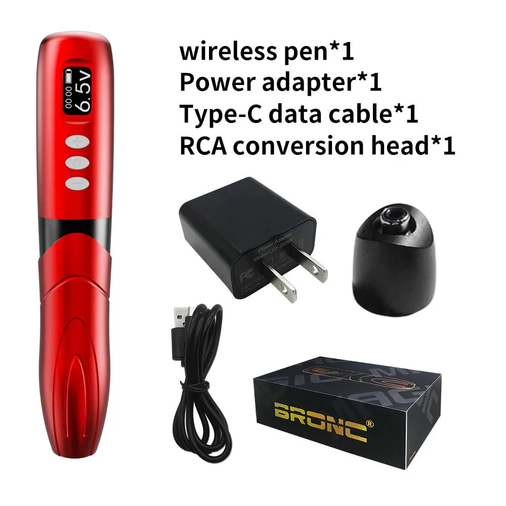 Wireless PMU Machine Tattoo Pen - Professional Microblading Device (Amy Green) Permanent Makeup Machines Red Tidesmit
