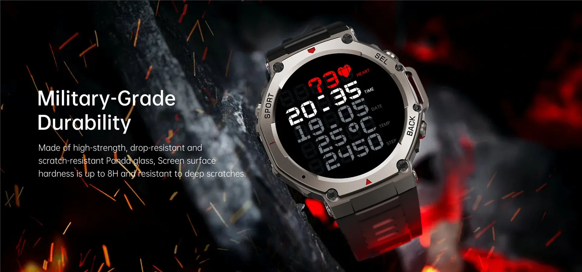 Military 2025 Smartwatch Men,1.43" AMOLED 5ATM Waterproof 170+ Sport Modes Smart Watch Built-in GPS BT Call for Xiaomi Samsung