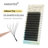 GLAMLASH L/LU/M W Shape Eyelash Extension 3D Premade Volume Fan Lashes W Style YY Lashes Faux Mink Volume Lashes Natural