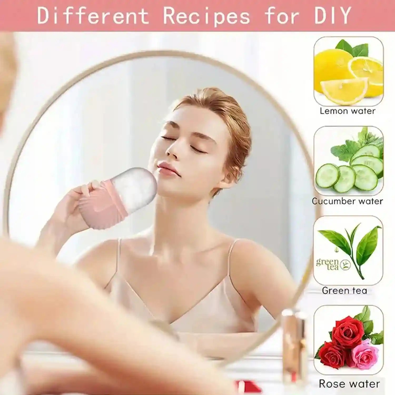 Facial Ice Roller for Depuffing | Silicone Skin Cooling Tool Eye Massage Instrument Tidesmit