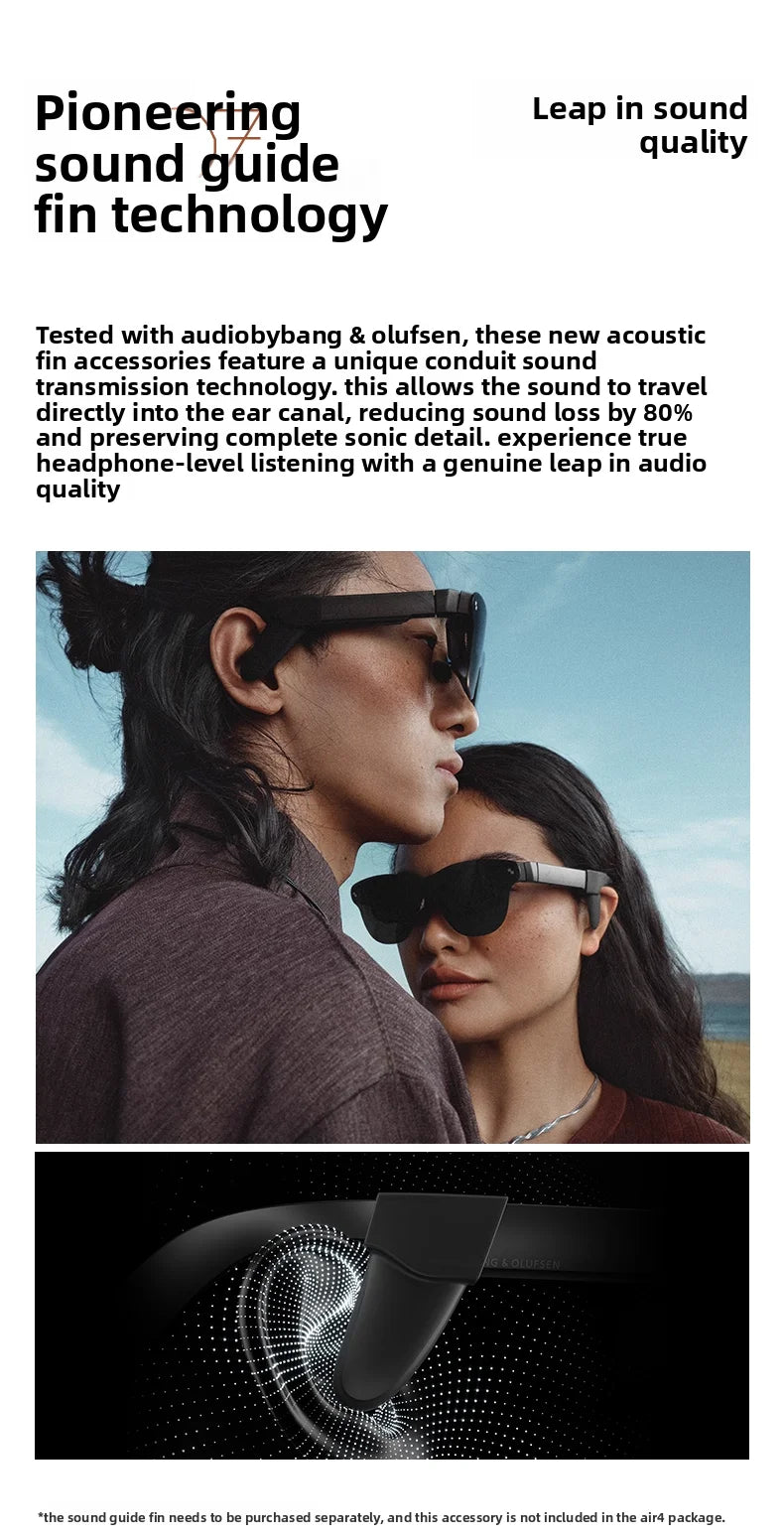 RayNeo Air 4 Pro Smart Glasses | Macro-OLED 3D Augmented Reality Display Tidesmit