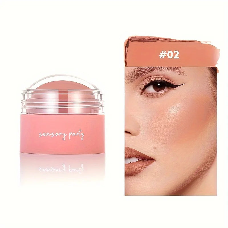Tidesmit 6 colors waterproof blush cream for face makeup showing swatch texture and long lasting pigmented finish