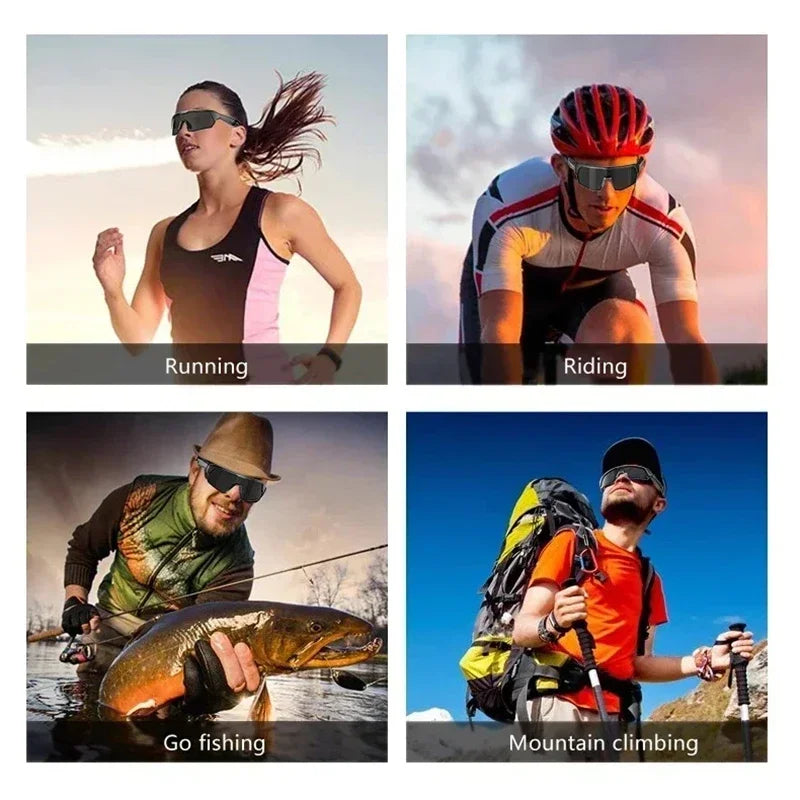 Tidesmit Bluetooth Cycling Glasses with Spatial Audio - Black Tidesmit