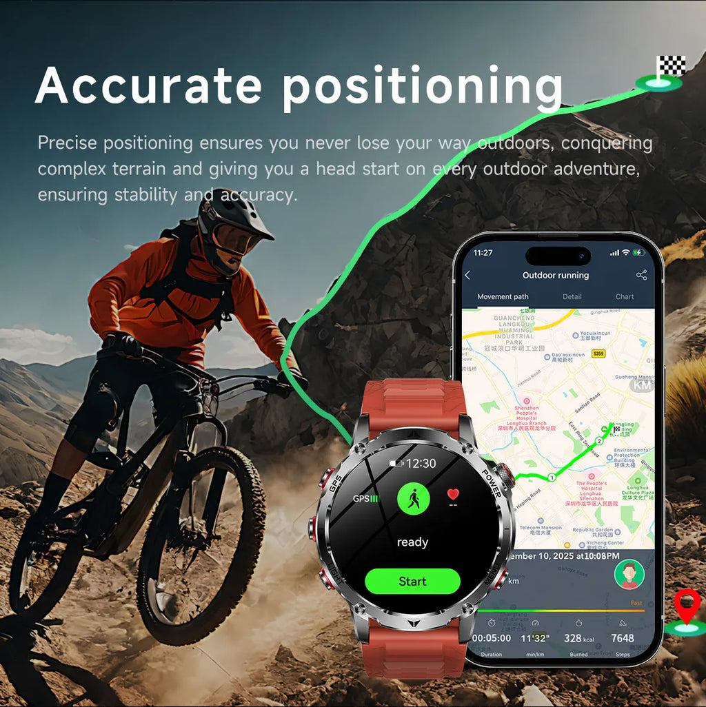 New T-Rex3 Ultra 1100mAh Battery Smart Watches GPS Track Compass IP69K Waterproof Sports Tracker Outdoors Military Smartwatches