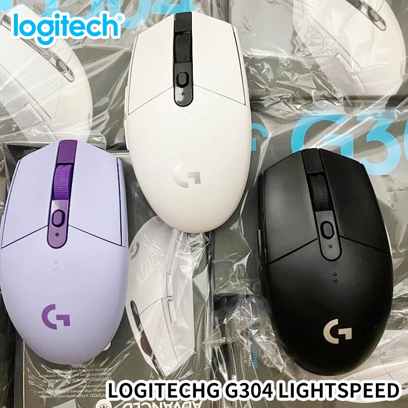 Logitech G304 LIGHTSPEED Wireless Mouse Game Mouse Lightweight and Portable  Light speed PC Gamer Same Model No Driver Vers