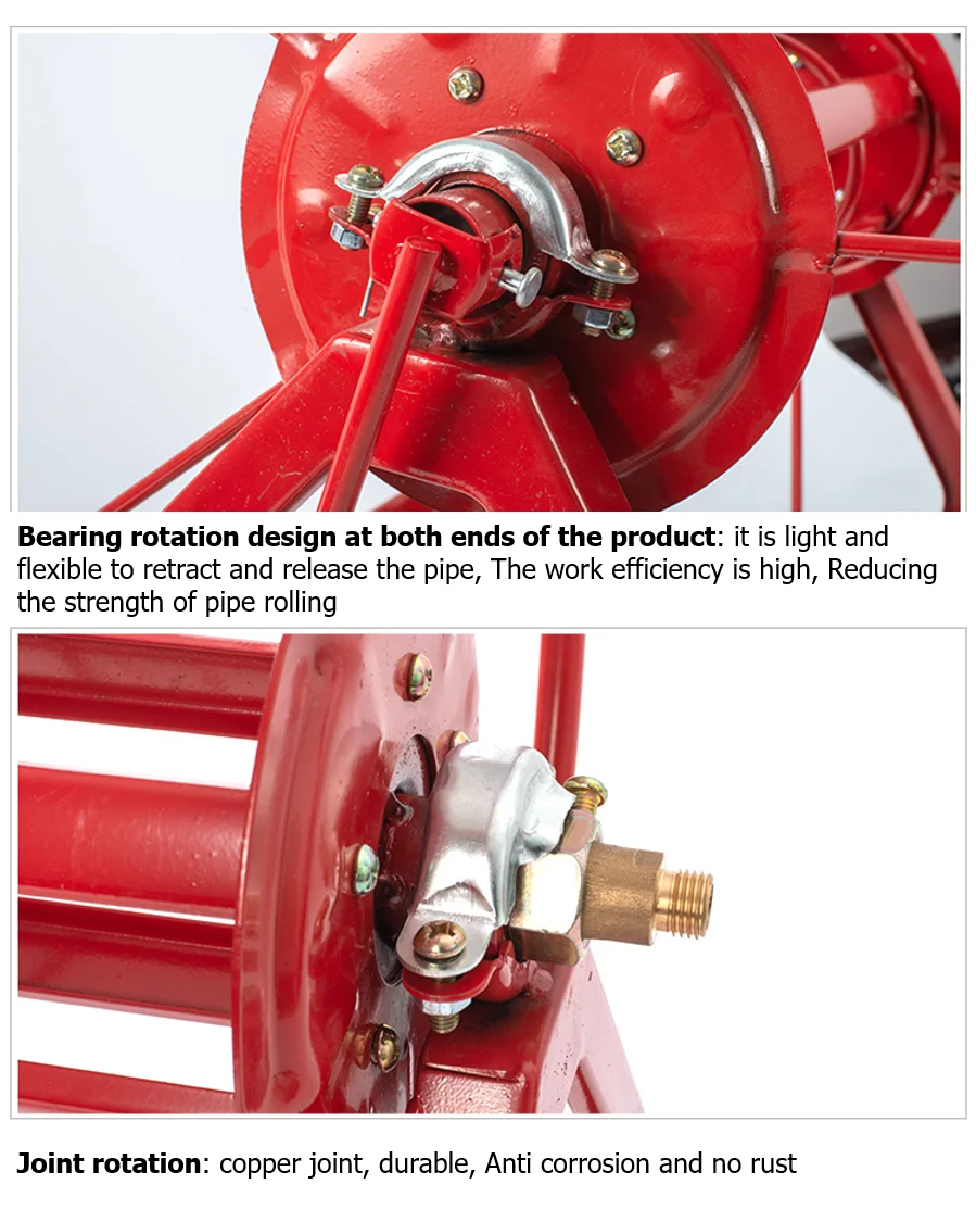 Agricultural Hose Reel / High Pressure Pesticide Sprayer Hose Winding Cart Garden Tools