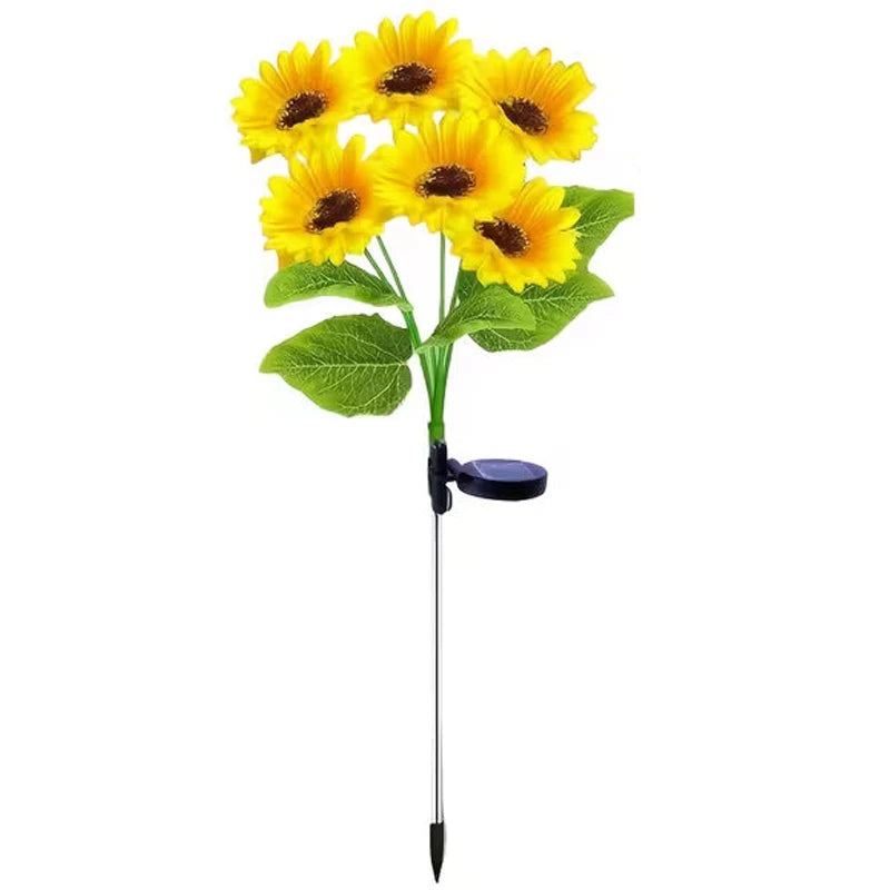Solar Garden Lights Outdoor Blue Hydrangea Flower Pathway Light for Yard  Garden Lawn Decoration