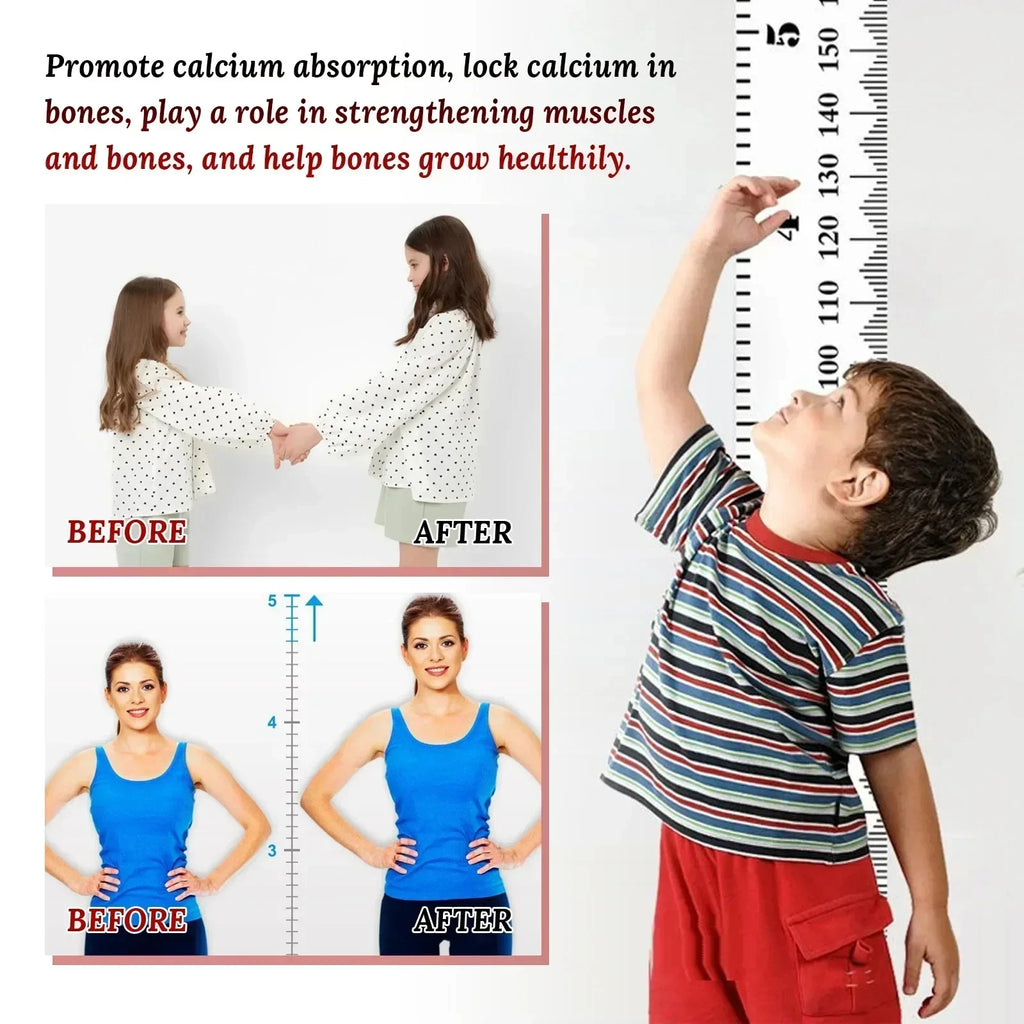 6/10/60PCS Height Growth Patch Promote Bone Heightening Calcium Vitamin D Supplement Adult Children Height Enhancer Foot Patches