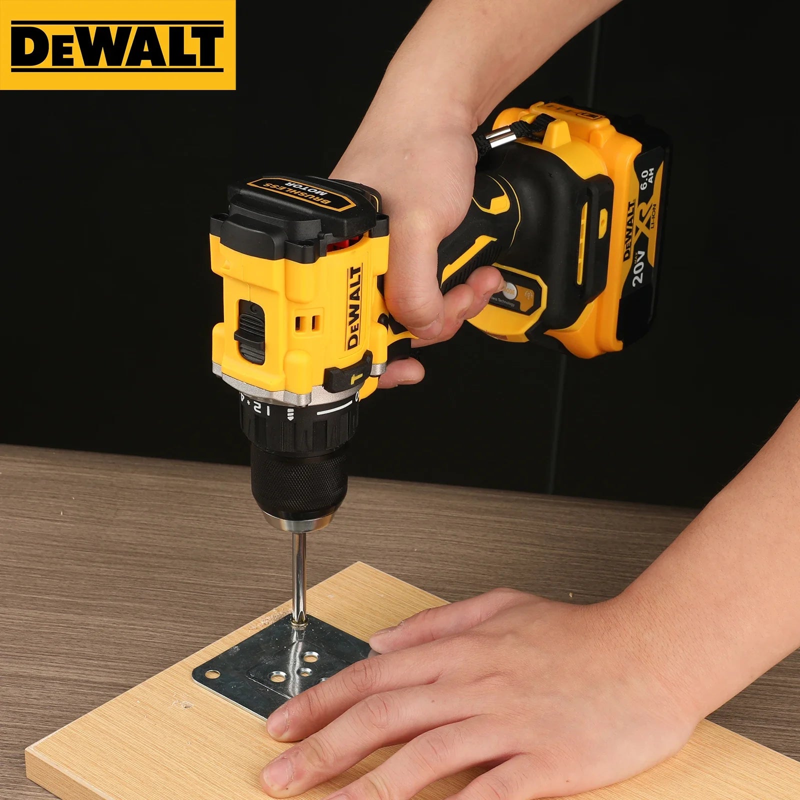 Global Air Shipping DEWALT DCD805 20V Power Tools Brushless Impact Drill Cordless Electric Screwdriver Multi-Function Hand Drill