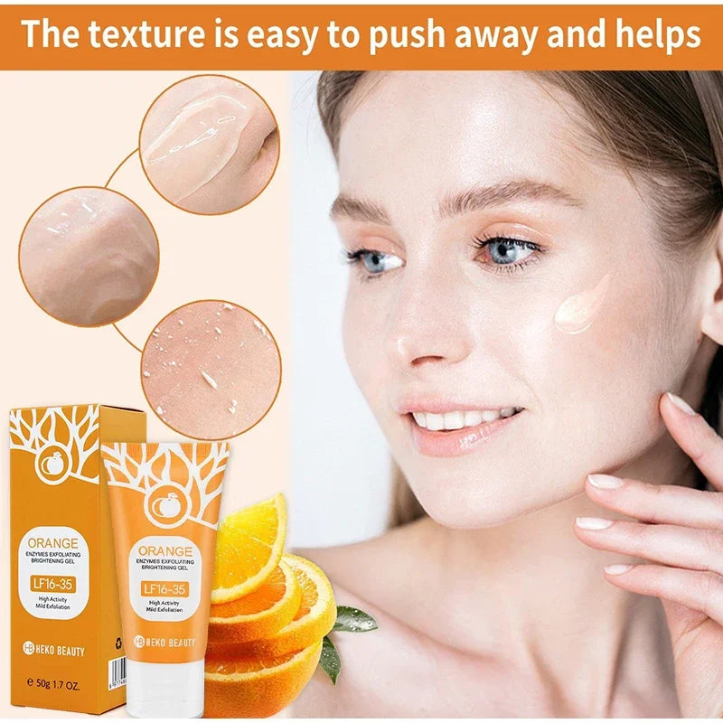 Orange Exfoliating Gel for Face and Body - Deep Pore Cleanser (50g-100g) Scrubs Treatments Tidesmit