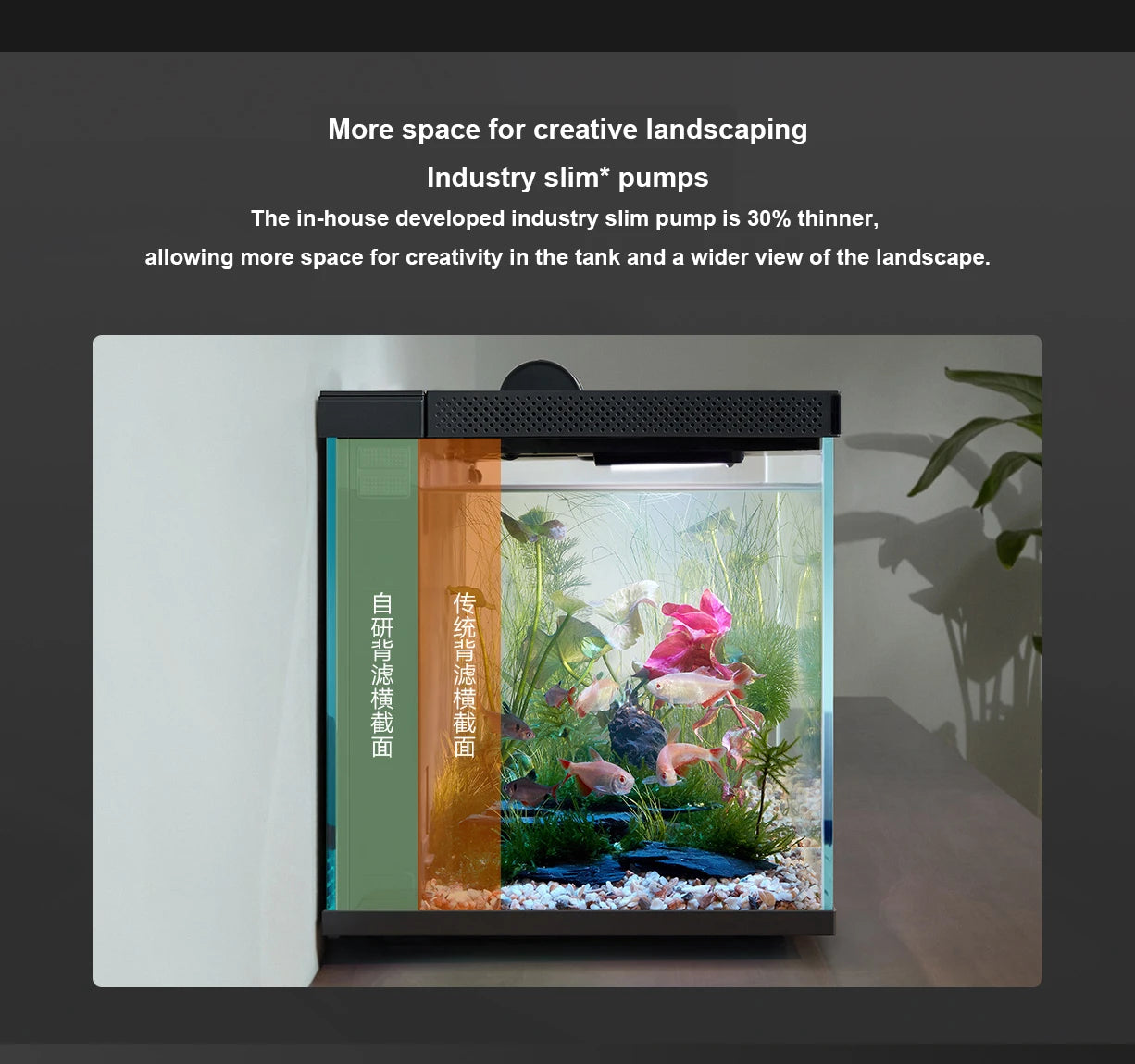 NEW MIJIA Smart Fish Tank Work With Mijia APP Mobile Controlled Remote Feeding Smart Lighting System Light Aquarium 20L-CN