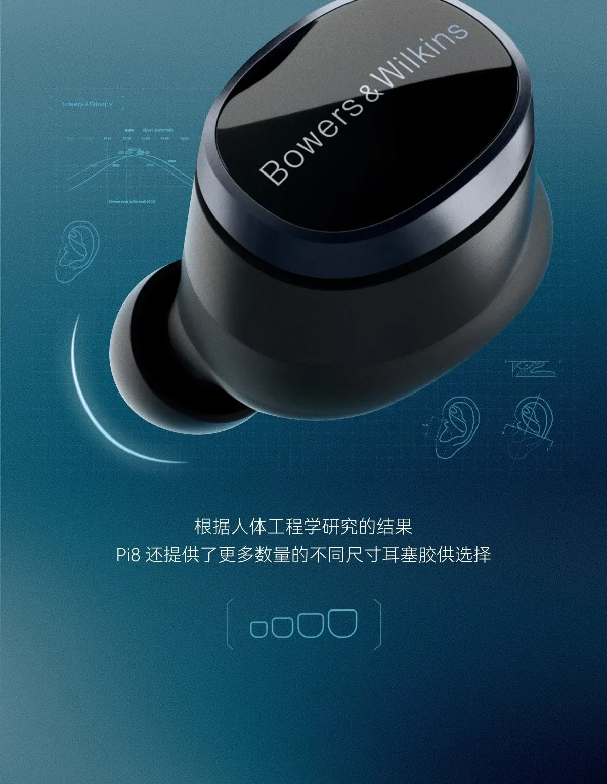 Bowers & Wilkins Pi8 Wireless ANC Earbuds by Tidesmit Tidesmit