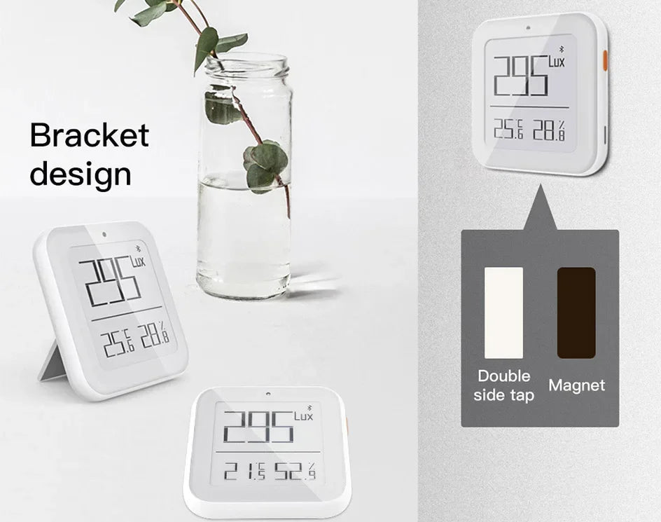 SmartLife Tuya Smart ZigBee Bluetooth-Compatible Mesh Brightness Thermometer Light Temperature Humidity Detector Wireless Remote