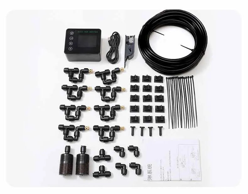 Rainforest Sprayer Double Pump Control Automatic Mist Timing Spray System Kit Irrigation Timer Reptile Sprayer Humidifier