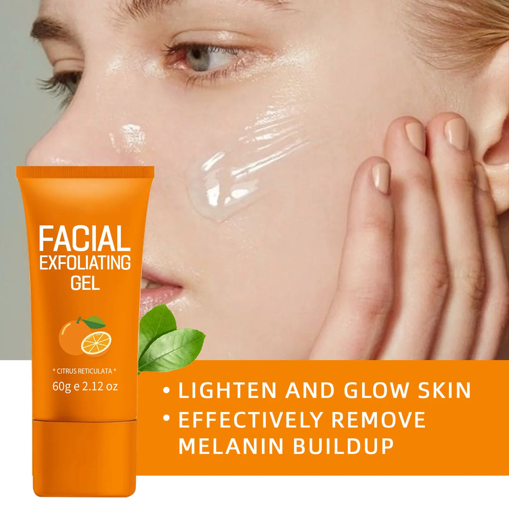 Orange Exfoliating Gel 60g - Natural Gentle Face Scrub Scrubs Treatments Tidesmit