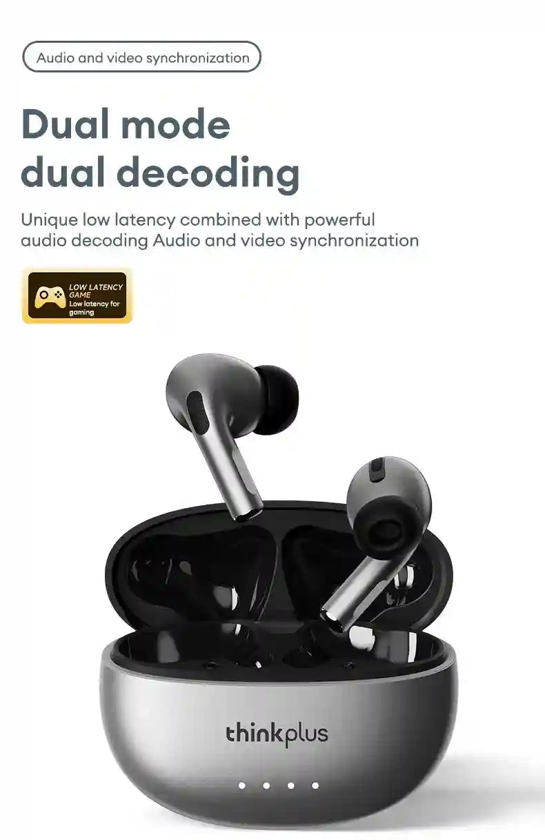 Wireless Bluetooth Earbuds with Low Latency Audio and Noise Cancellation Tidesmit
