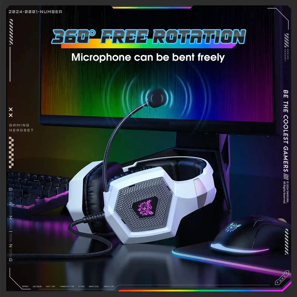 Tidesmit Gaming Headset with Mic, 7.1 Surround Sound for PC and PS5 Tidesmit