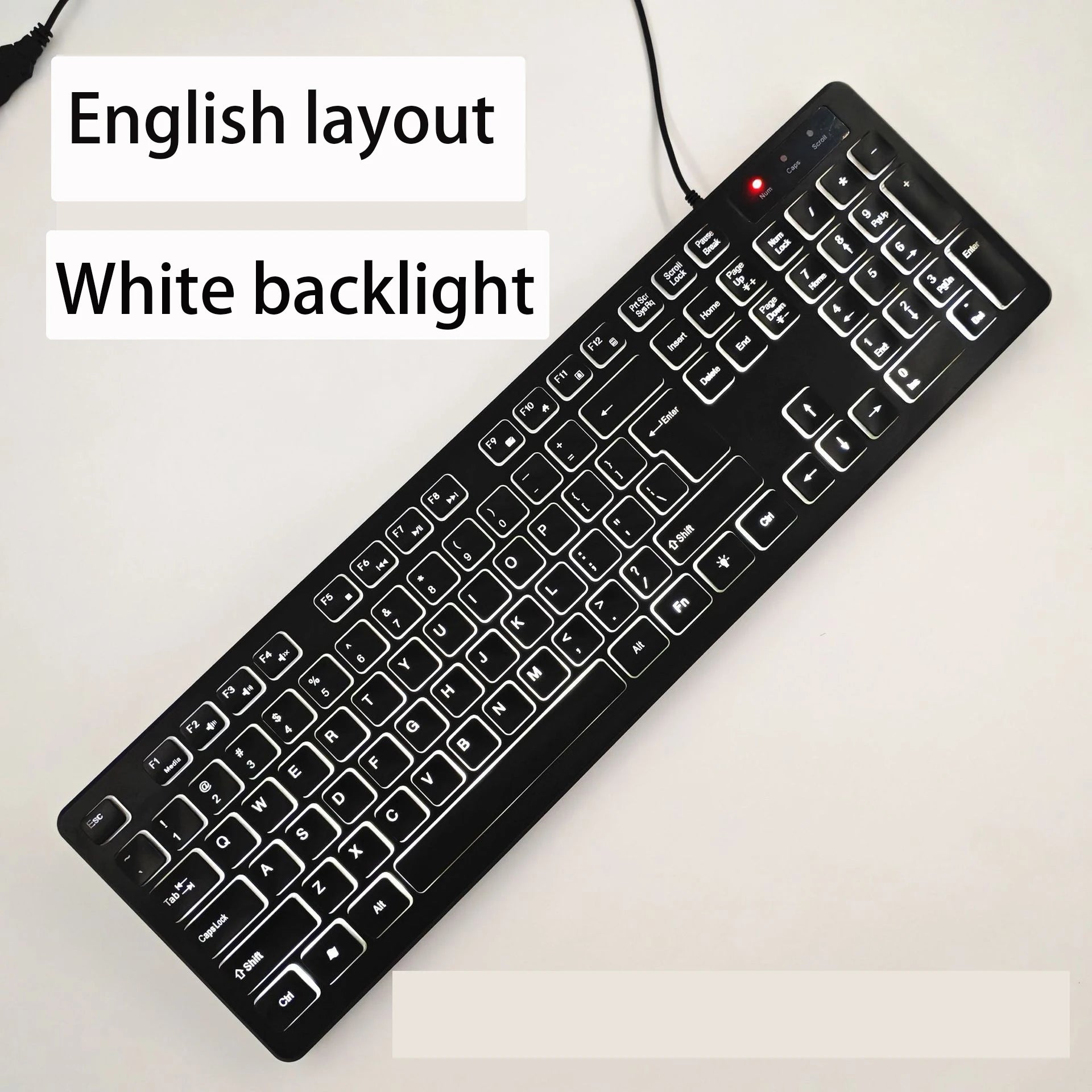 French（AZERT）/Spanish/Russian/Arabic/German keyboard layout Backlit wired Desktop Gaming Keyboard For Desktop Computer office