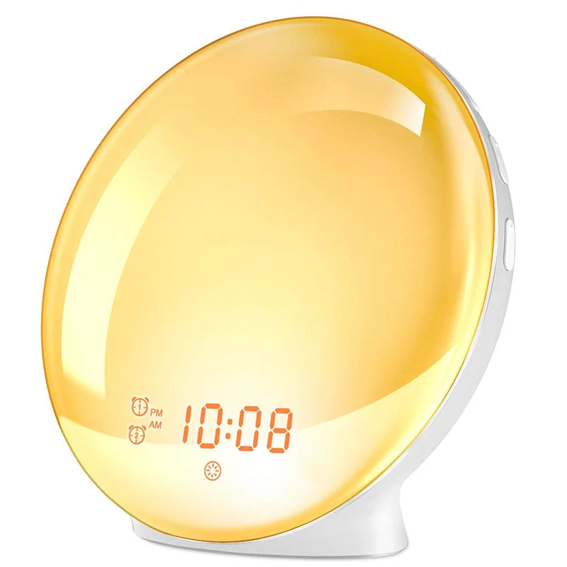 Wake Up Light Alarm Clock with Sunrise Simulation & FM Radio Tidesmit