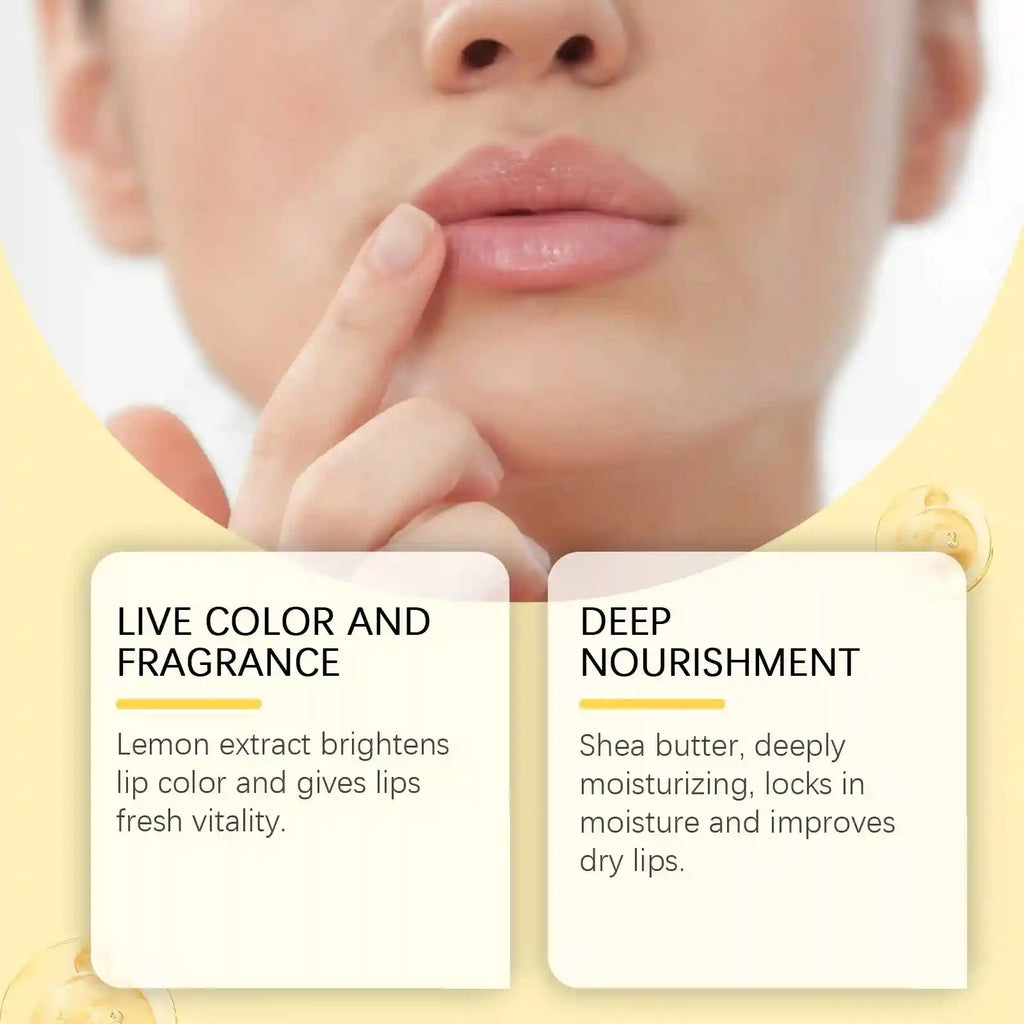 Lemon Ginger Lip Treatment Mask – Moisturizing Repair Balm Set Lip Care Tidesmit