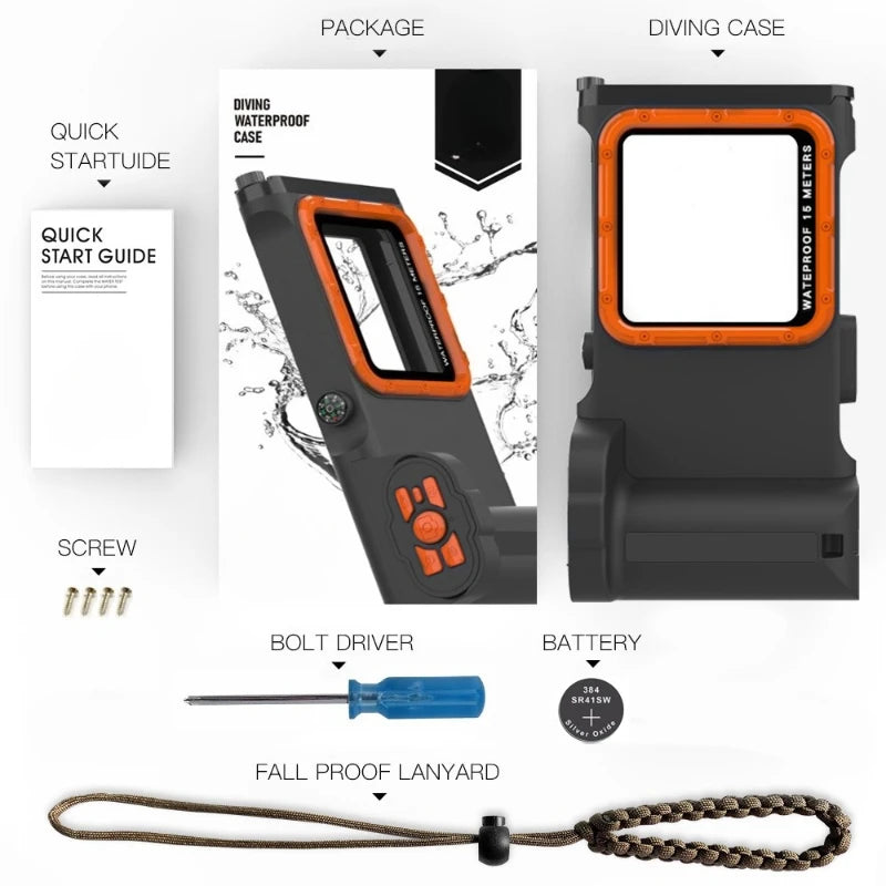 IP68 Waterproof Phone Case for Diving - Military-Grade Protection Tidesmit