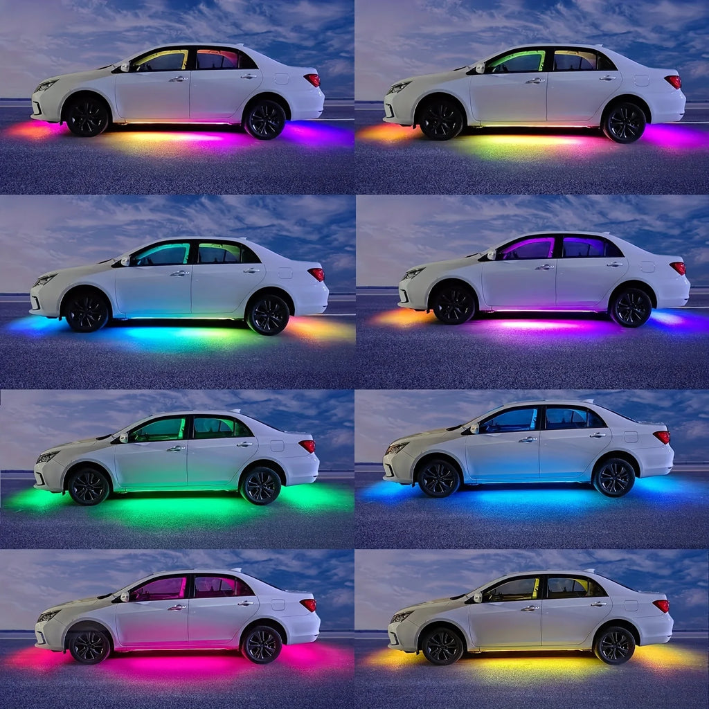 RGB Car Underglow Lights - Smart App Controlled LED Neon Kit Tidesmit