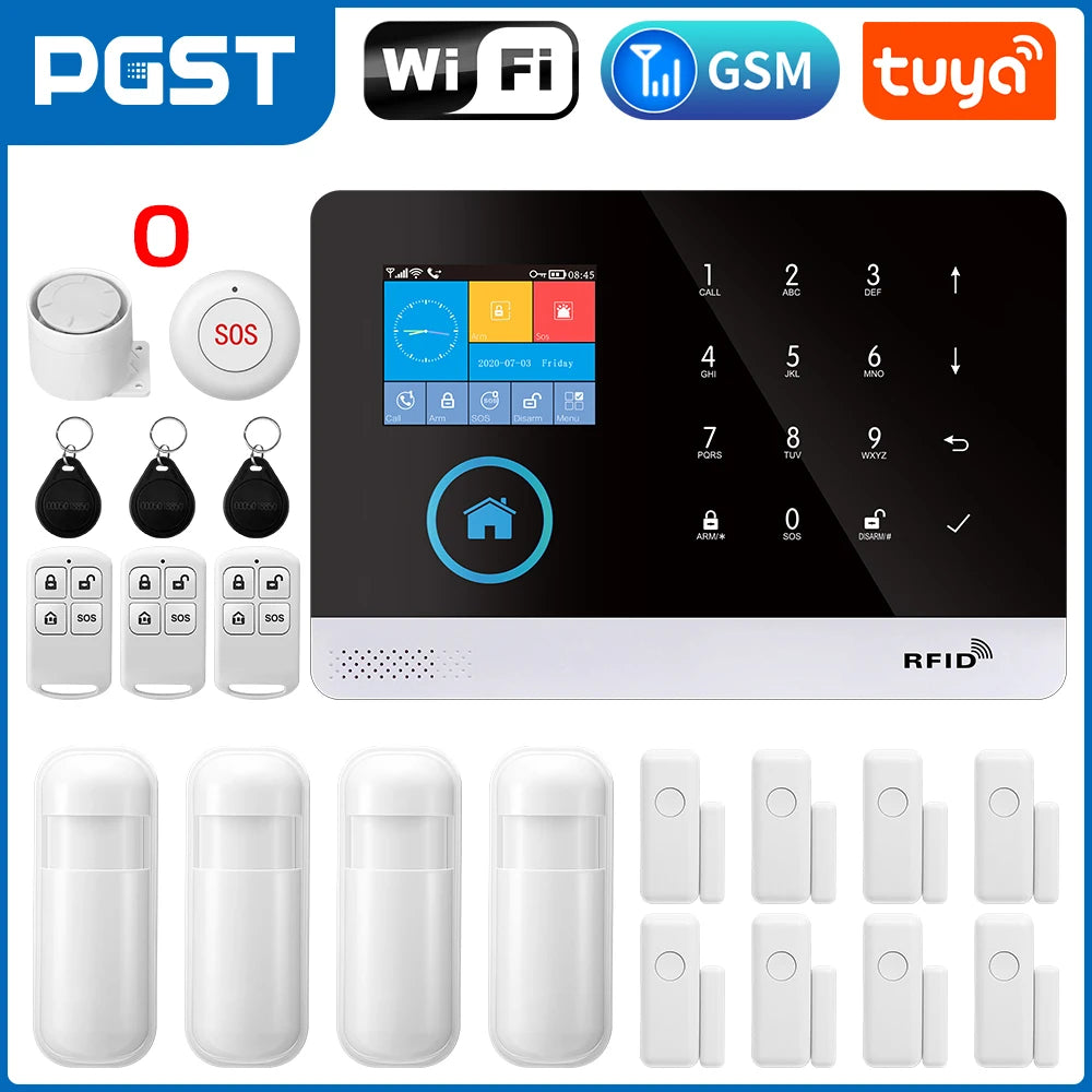 Smart Home Security Alarm System with 4G WiFi App Control by Tidesmit 2G O Tidesmit