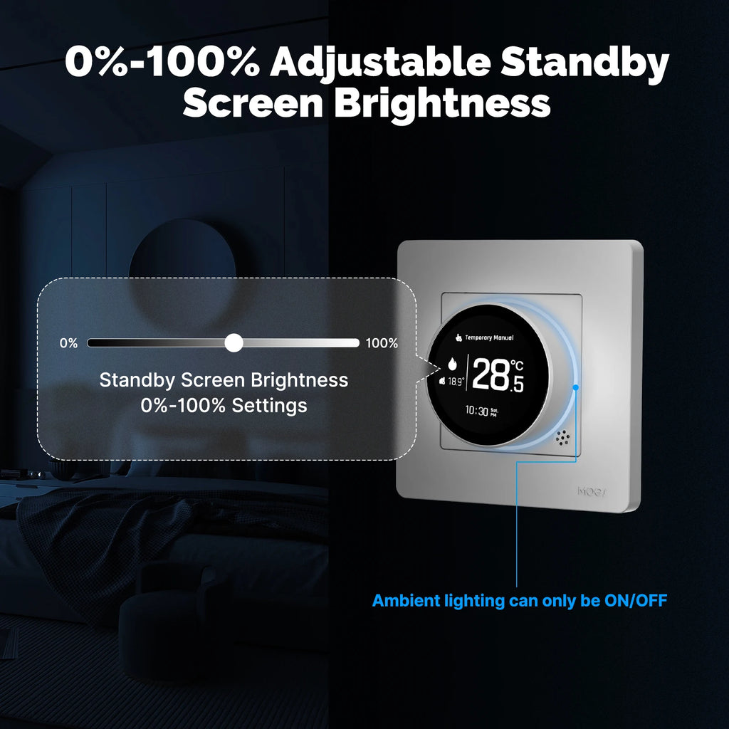 ZigBee Smart Knob Thermostat for Water Boiler Heating Systems Tidesmit