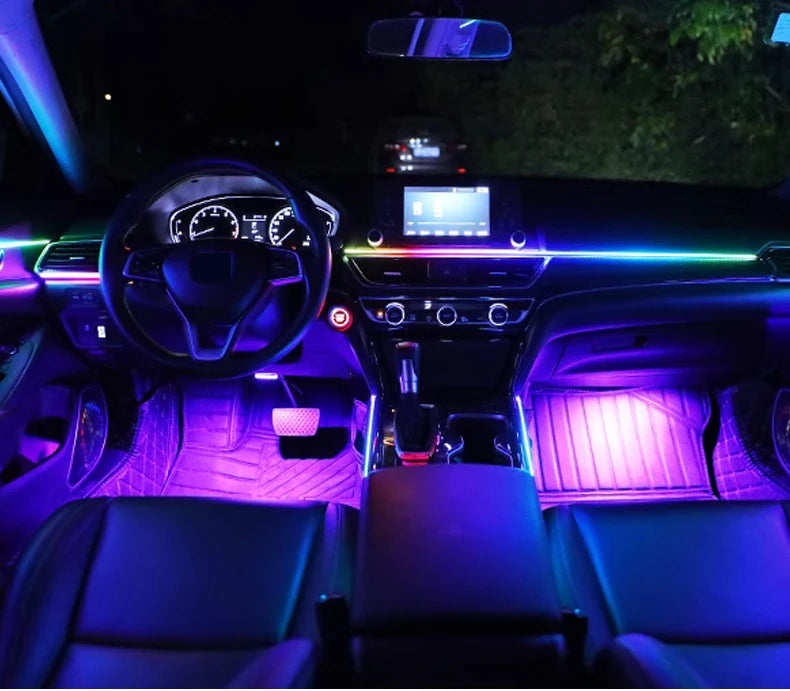 Tidesmit RGB Symphony Car Ambient Lighting Kit - Customizable LED Strips Tidesmit