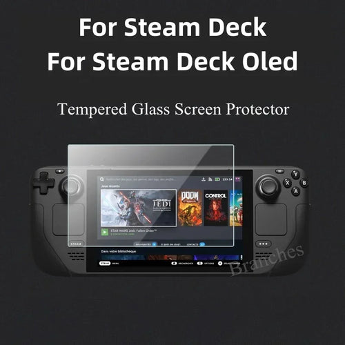 1-3 Pcs Tempered Glass For Steam Deck OLED Anti-scratch Screen Protector HD Protective Film For Steam Deck Accessories 2pcs Tidesmit