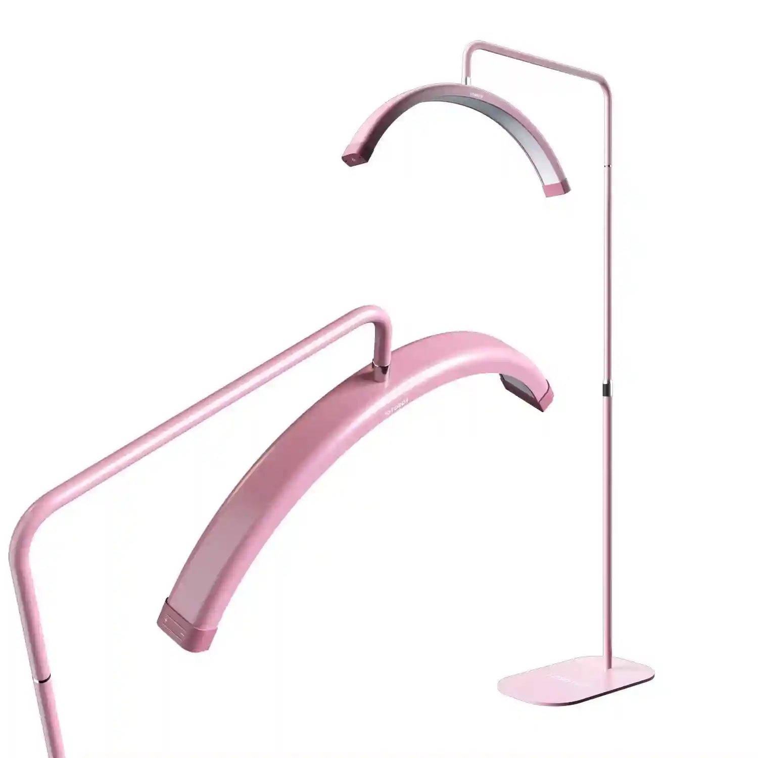 Half Moon LED Beauty Light for Lash and Nail | Adjustable 28 Inch Tidesmit Y8II pink 28in Tidesmit