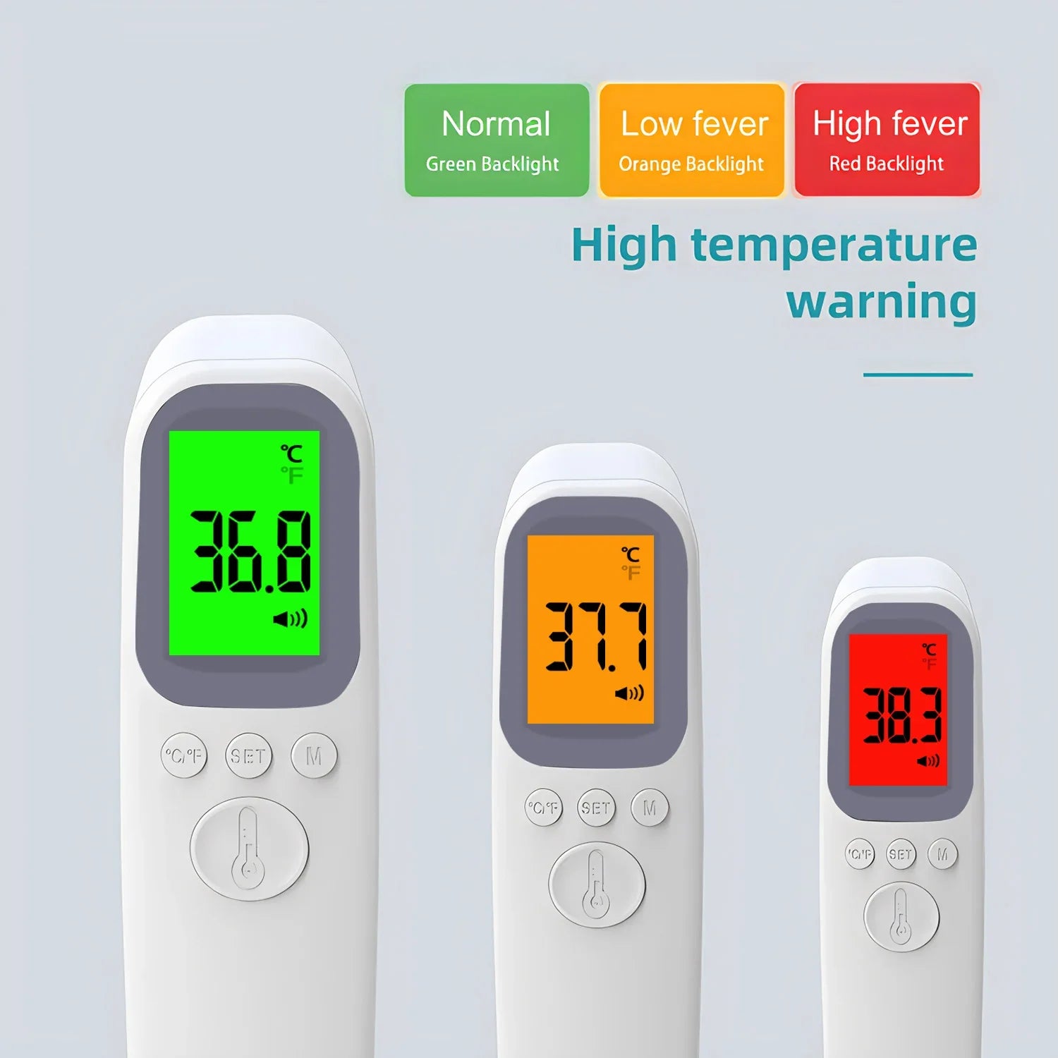 Digital Infrared Thermometer Forehead Body Non-Contact Fever Thermometers Or Medical Portable Finger Pulse Oximeter Blood Oxygen