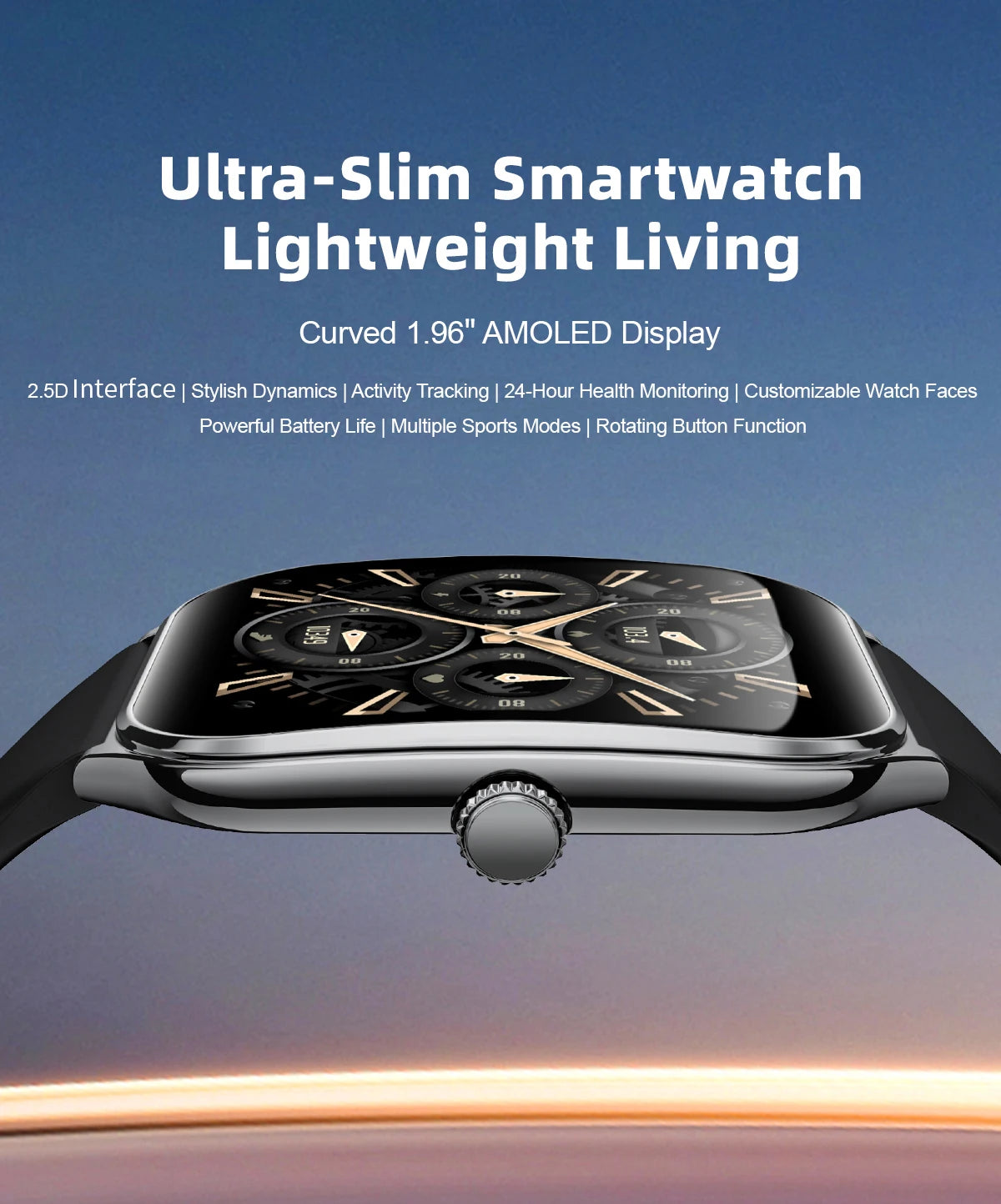 LIGE Ultra Thin New Smart Watch 2026 Men AMOLED HD Screen Always Show Time Heart Rate Bluetooth Call Sport Waterproof Smartwatch
